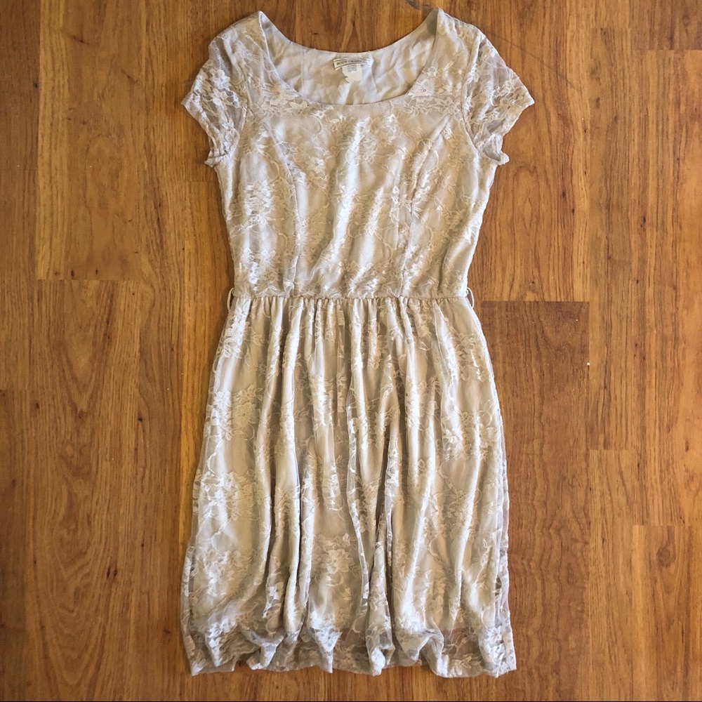 Cream Lace Dress